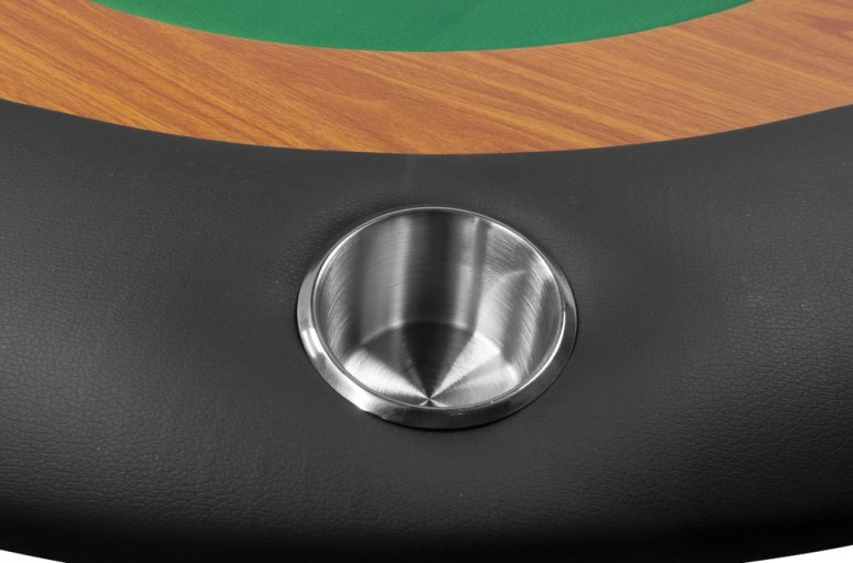 Table de poker 8 joueurs racetrack (vert)