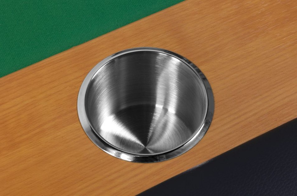 TABLE DE POKER ÉCLIPSE- avec LED - XL 9 joueurs + croupier - drop box