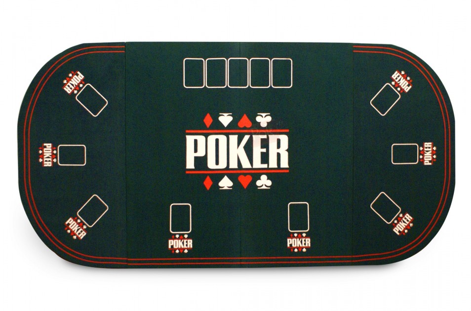 POKEO Plateau de Poker octogonal 8 Joueurs Rouge