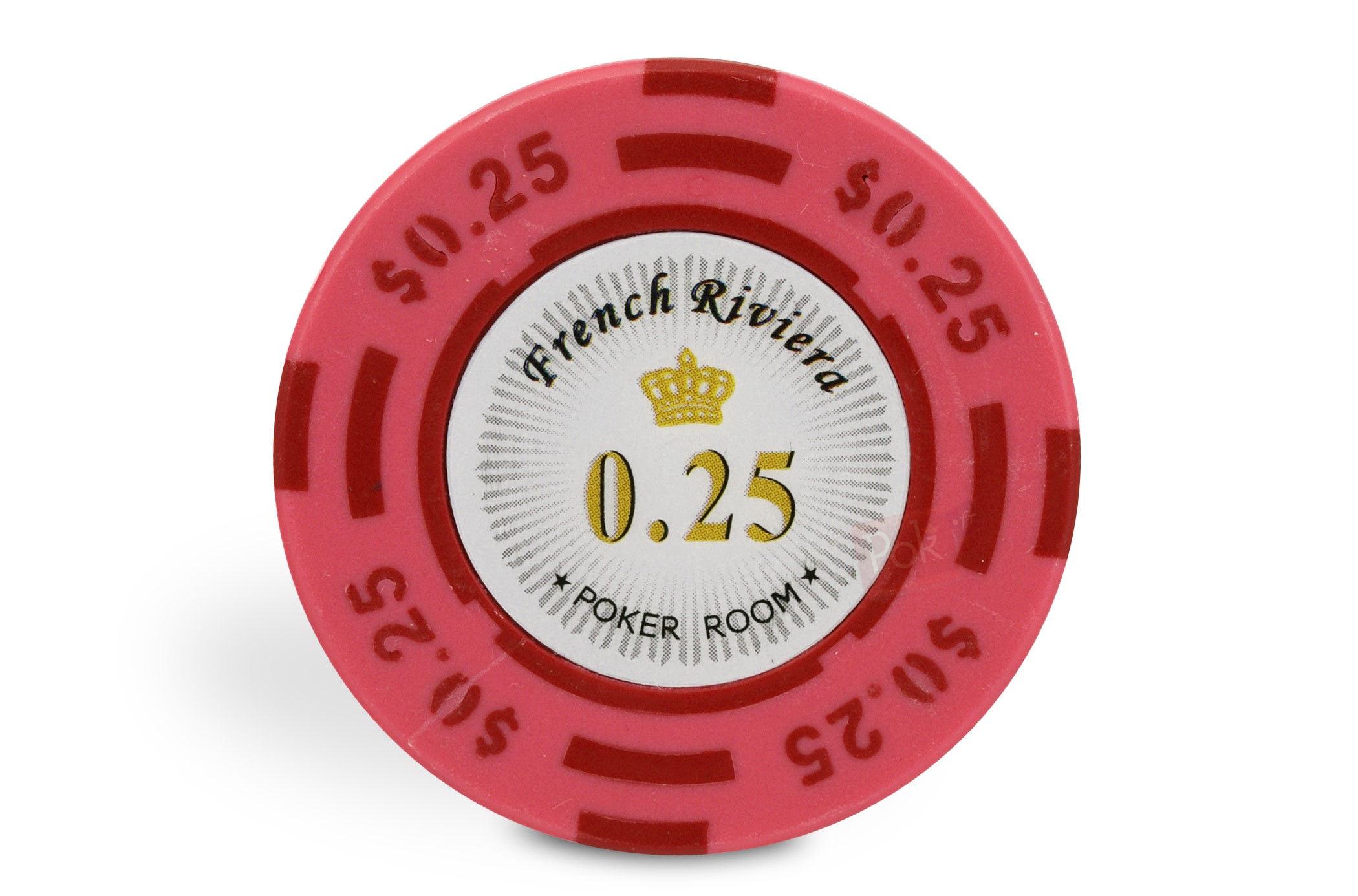 Rouleau de 20 jetons de poker French Riviera 10000