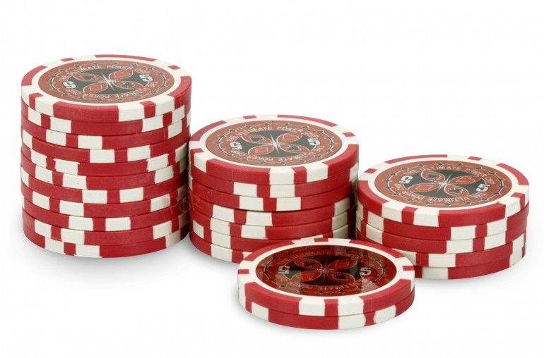 Rouleau de 25 jetons Ultimate Poker Chips 5