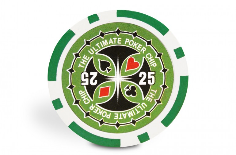 Rouleau de 25 jetons Ultimate Poker Chips 25