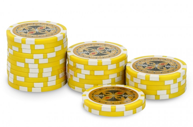 Rouleau de 25 jetons Ultimate Poker Chips 1000