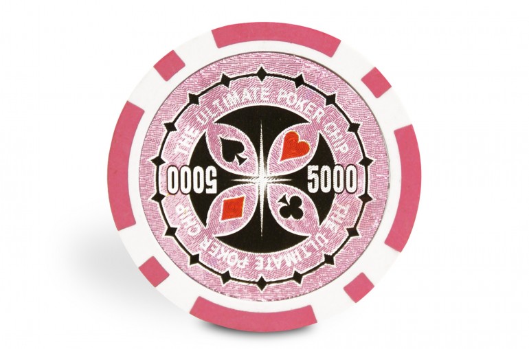 Rouleau de 25 jetons Ultimate Poker Chips 5000