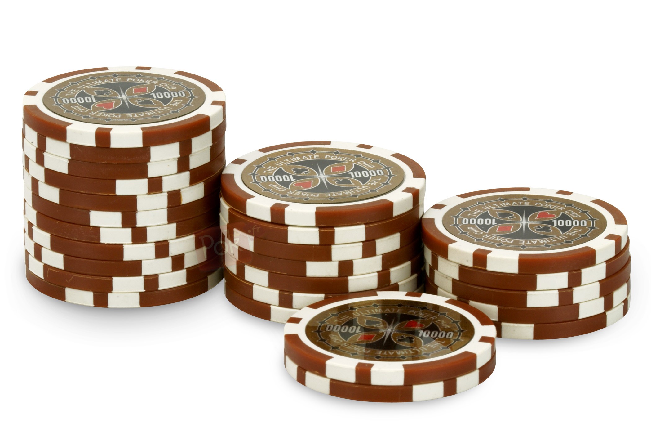 Rouleau 25 jetons poker Ultimate Poker Chips 10000