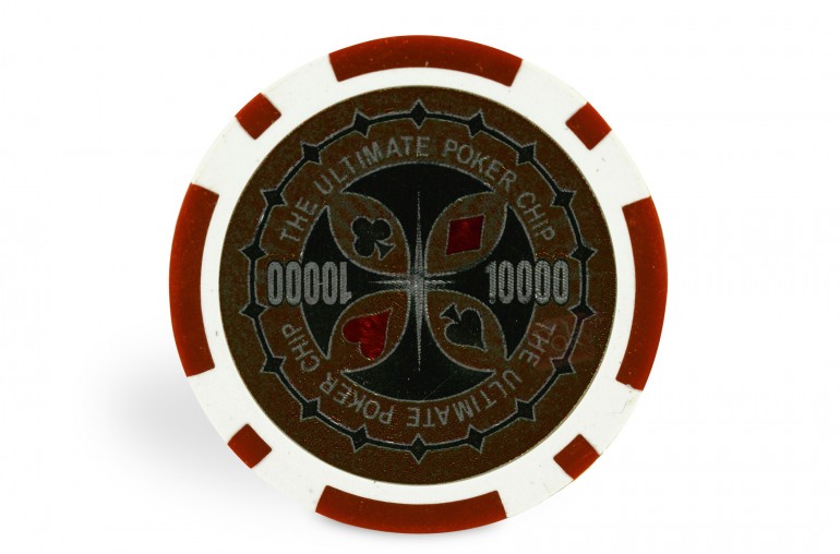 Rouleau de 25 jetons Ultimate Poker Chips 10000