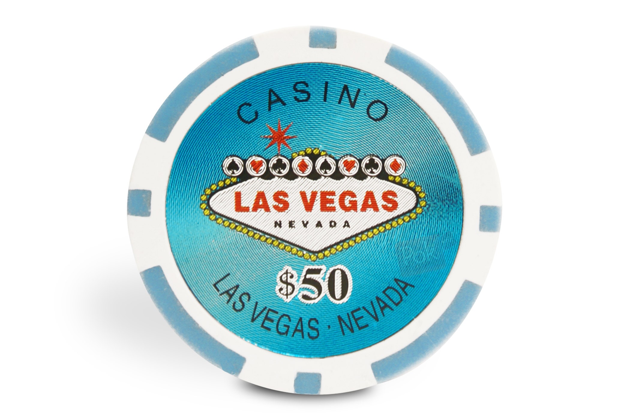 May Since Accusation Rouleau de 25 jetons de poker Las Vegas 50