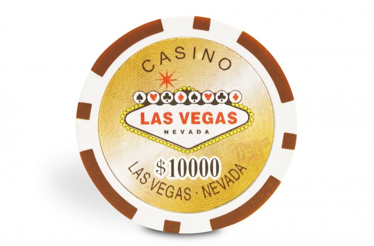 Rouleau de 25 jetons Laser Las Vegas $10000