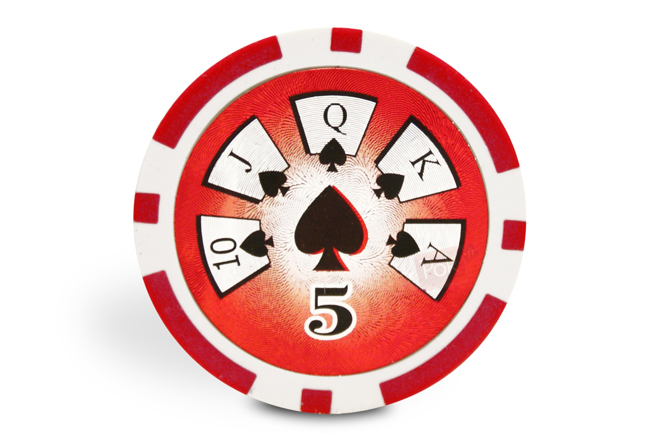Rouleau De 25 Jetons De Poker Deluxe En Clay Composite 14g - Valeur $25, Vert Foncé