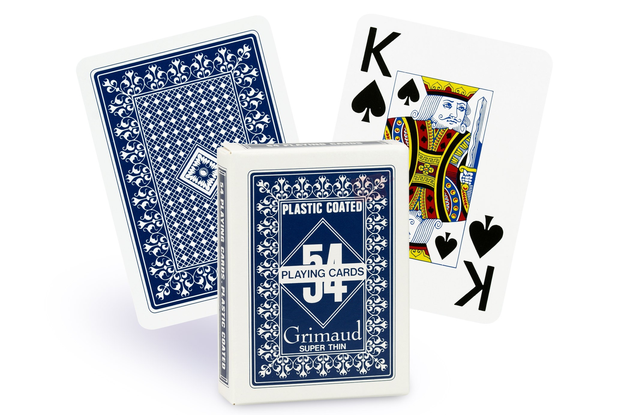 Jeu cartes a jouer 54 grimaud poker pvc