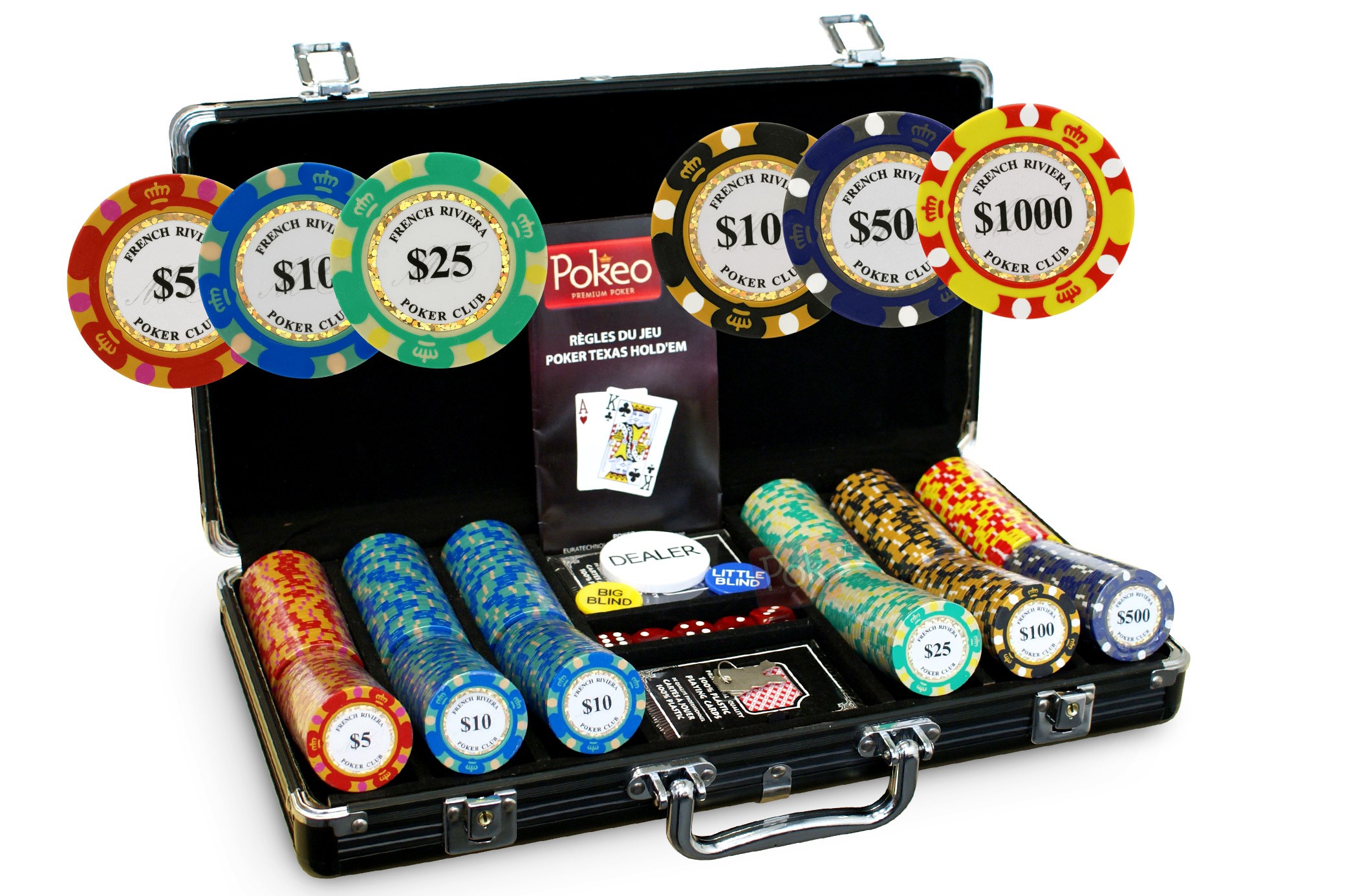 Jetons de Poker EAST MC GOLD NOIR 100