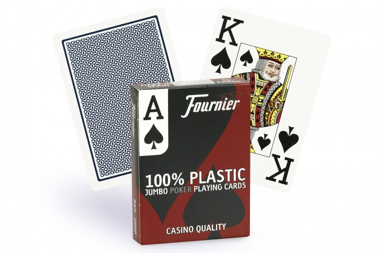 Cartes Fournier 2800 Poker Jumbo (bleu)