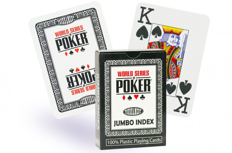 Cartes WSOP Poker Jumbo (noir)