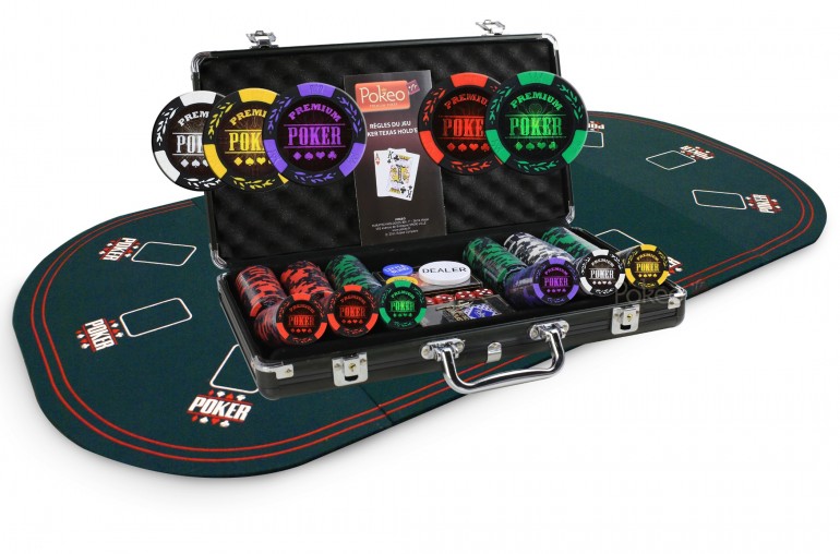 Pack Poker Premium 300 + Plateau de poker