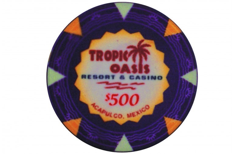 Jeton Tropic Oasis 500$ violet
