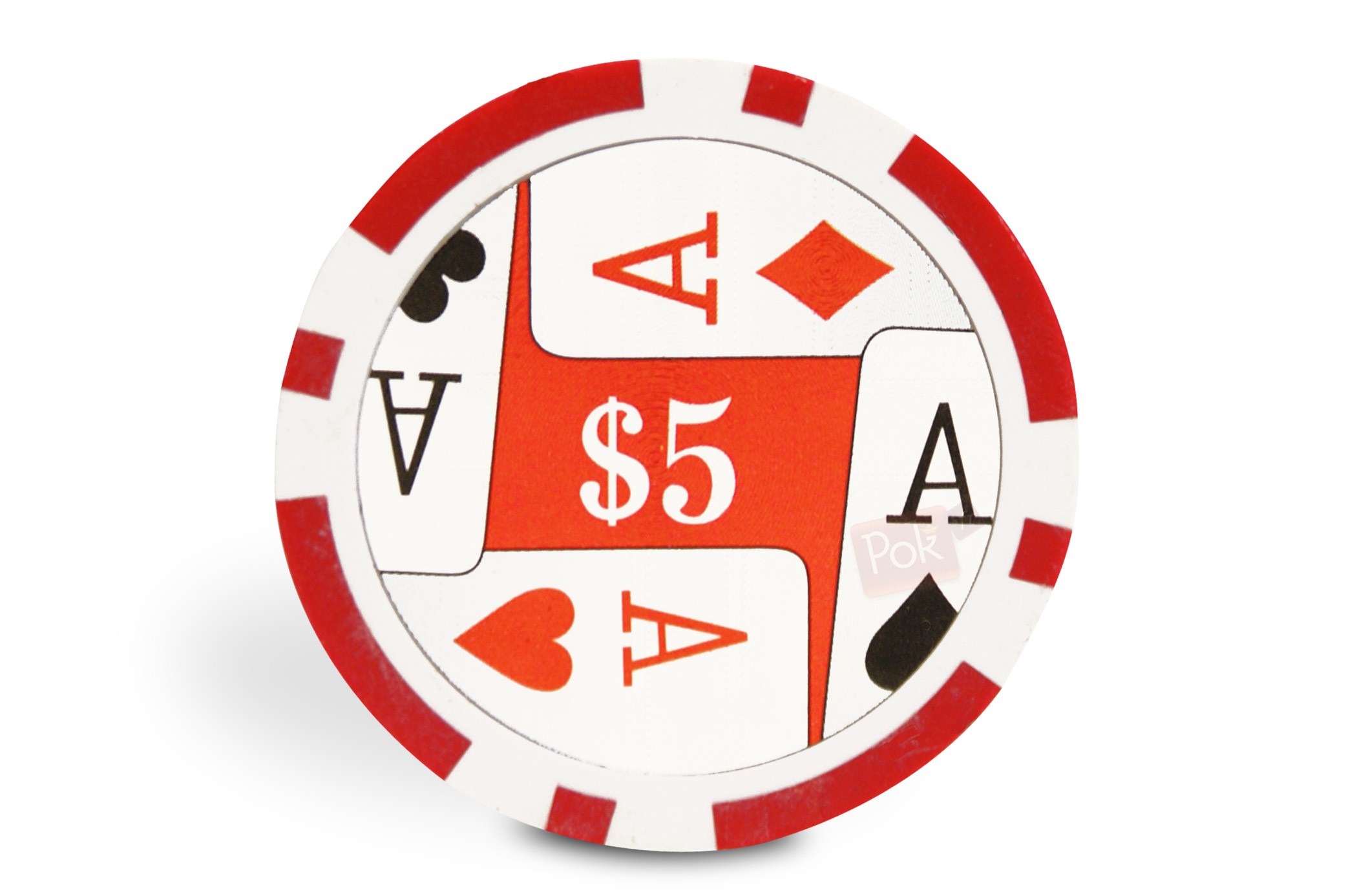 25 Jetons de poker DICE - ROUGE | East River Poker