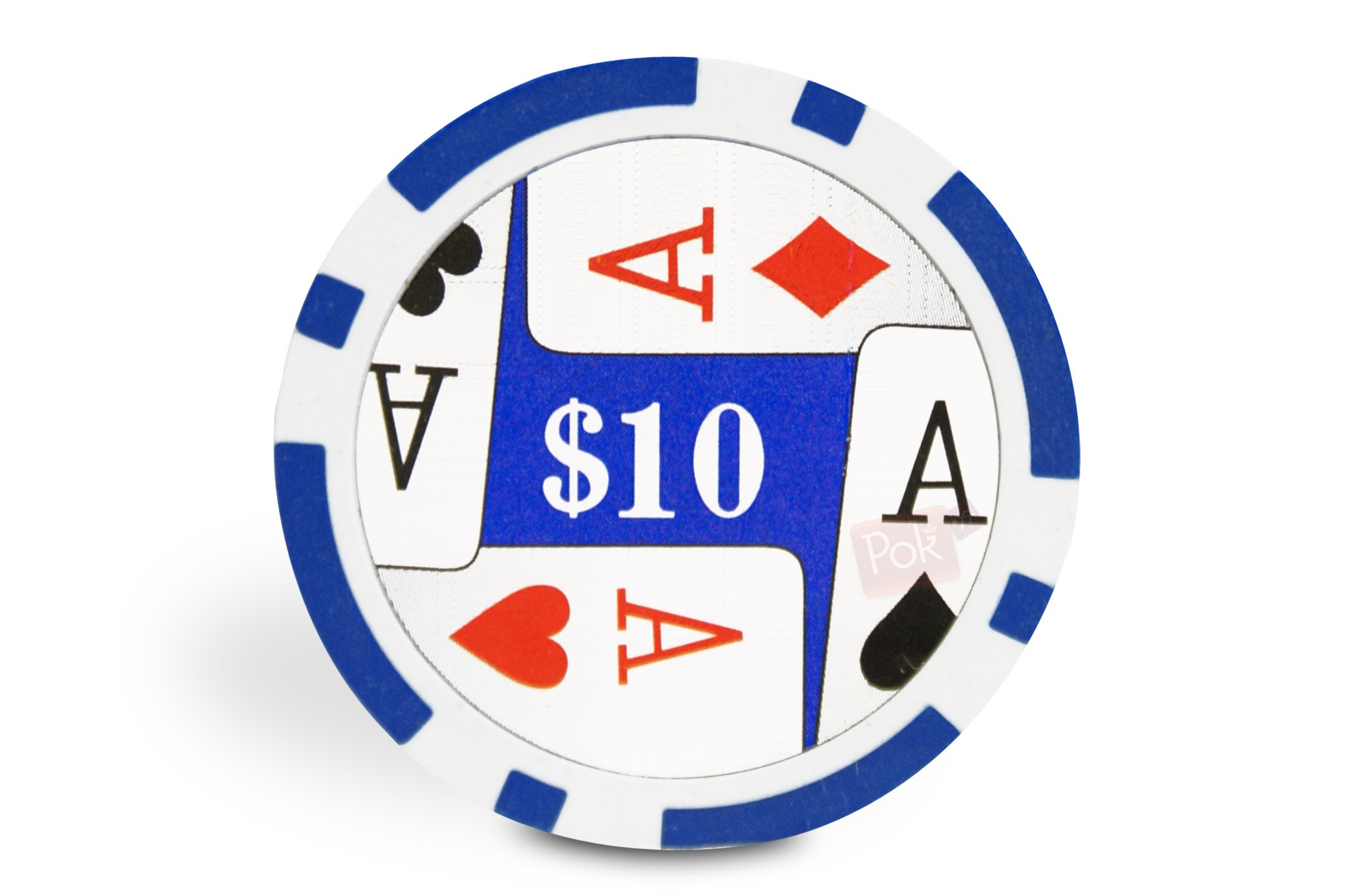 Rouleau De 25 Jetons De Poker Premium Poker - Clay Composite 14g, Bleu - Recharge Pour Compléter Votre Set
