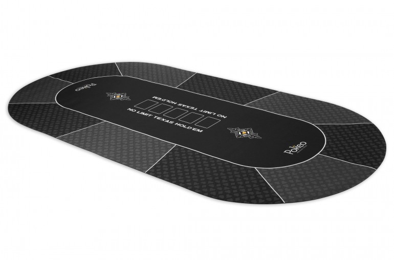 Tapis de Poker 180x90 Pokeo Deluxe Gris