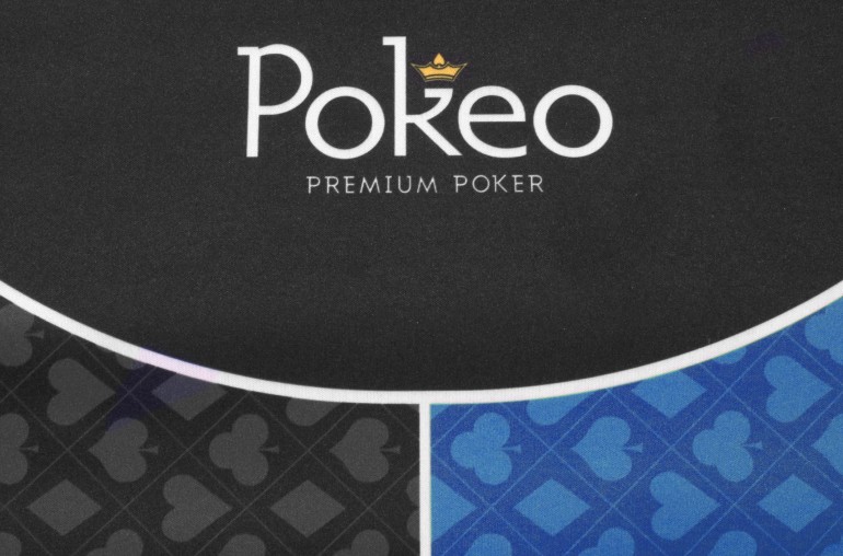 Tapis de Poker 180x90 Pokeo Deluxe Bleu