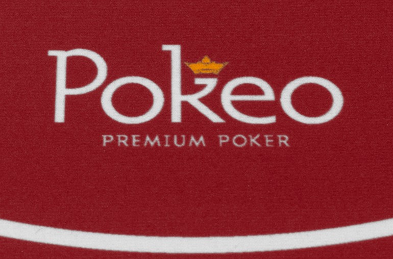 Table Poker Racetrack 8 Joueurs Pokeo Deluxe Rouge