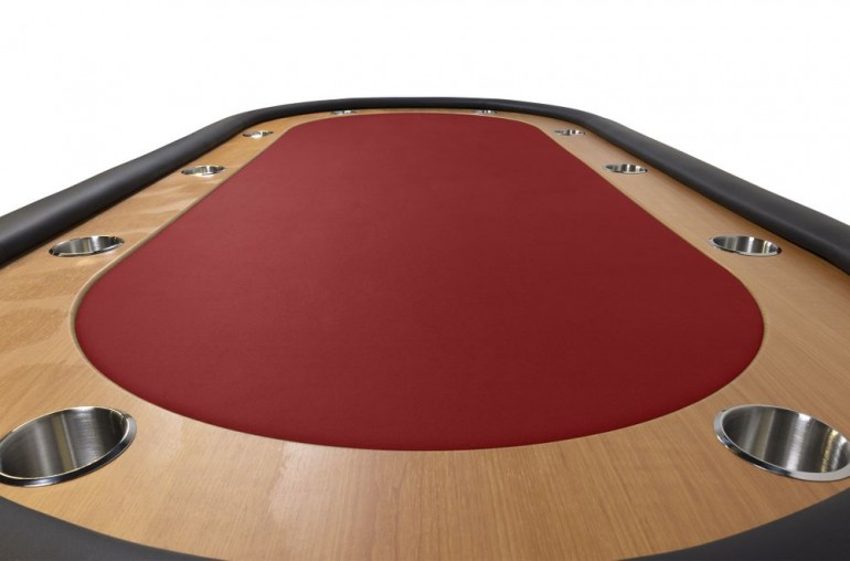Table de poker racetrack (rouge)