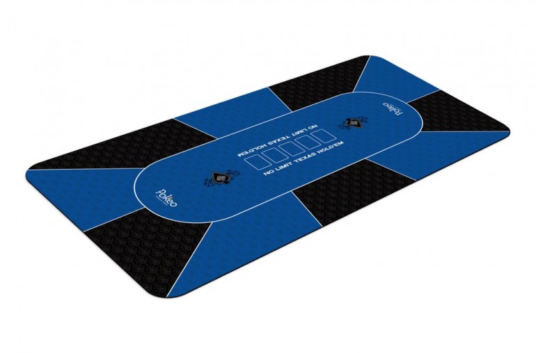 Tapis de Poker 180x90 Spade Bleu