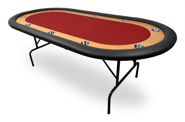 Table de poker racetrack (rouge)