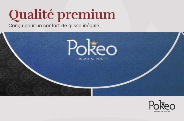 Tapis de Poker 180x90 Spade Bleu