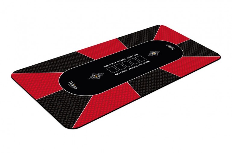 Tapis de Poker 180x90 Pokeo Deluxe Rouge