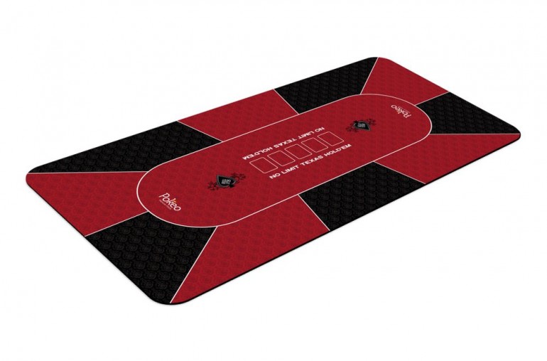 Tapis de Poker 180x90 Spade Rouge