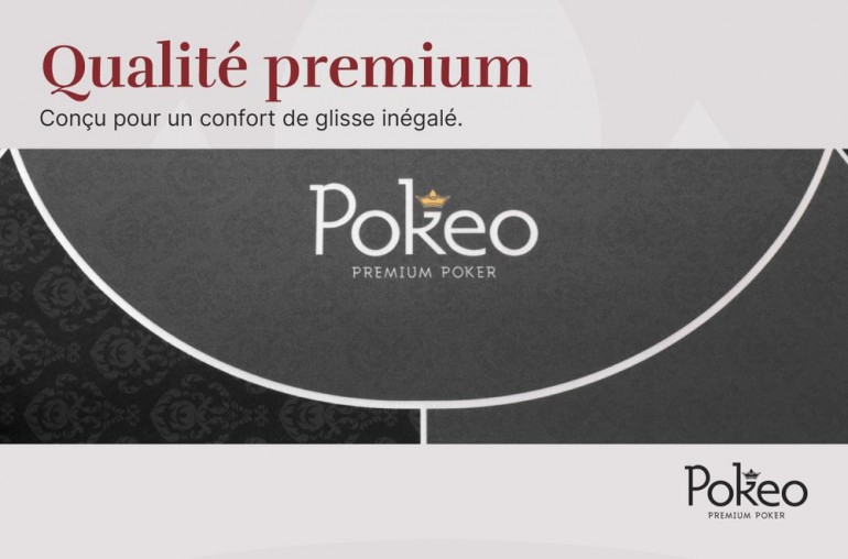 Tapis de Poker 180x90 Spade Noir