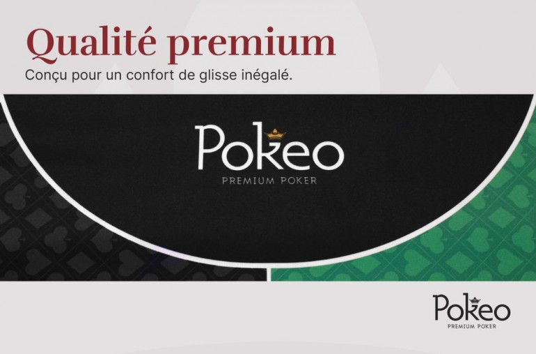 Tapis de Poker 180x90 Pokeo Deluxe Vert